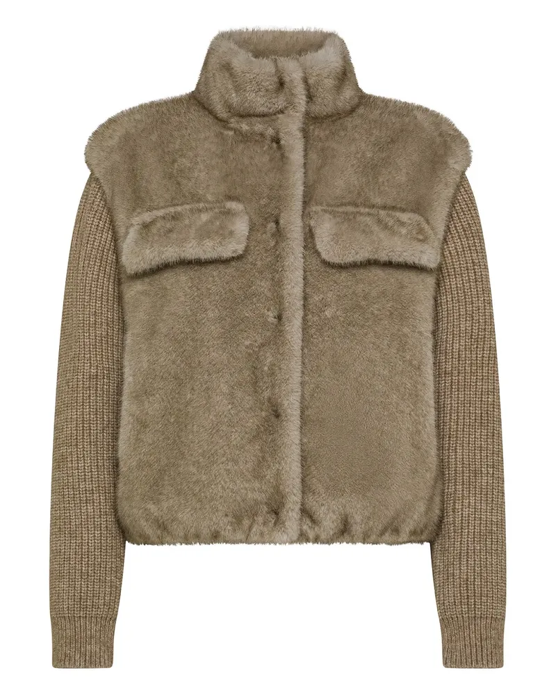 Seventy Jacke mit Kontrasteinsätzen - Nude Nude