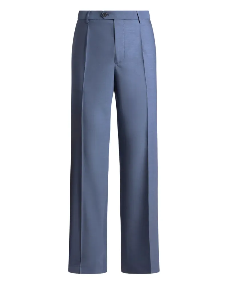 Etro wool trousers - Blau Blau