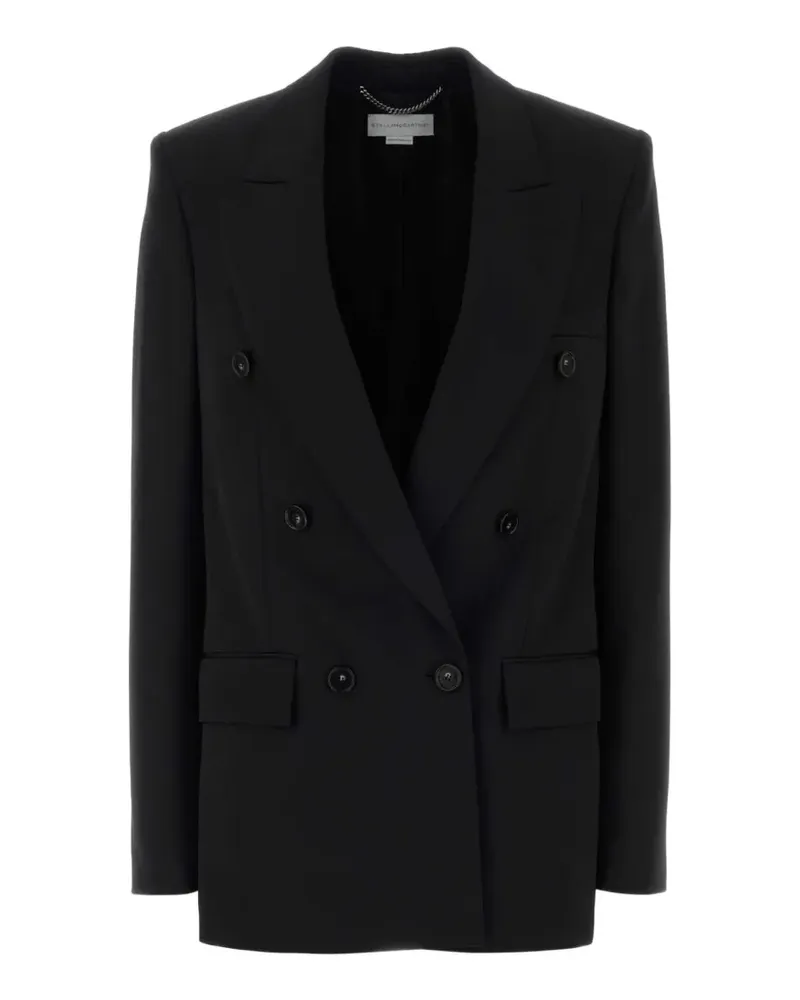 Stella McCartney double-breasted oversized blazer - Schwarz Schwarz