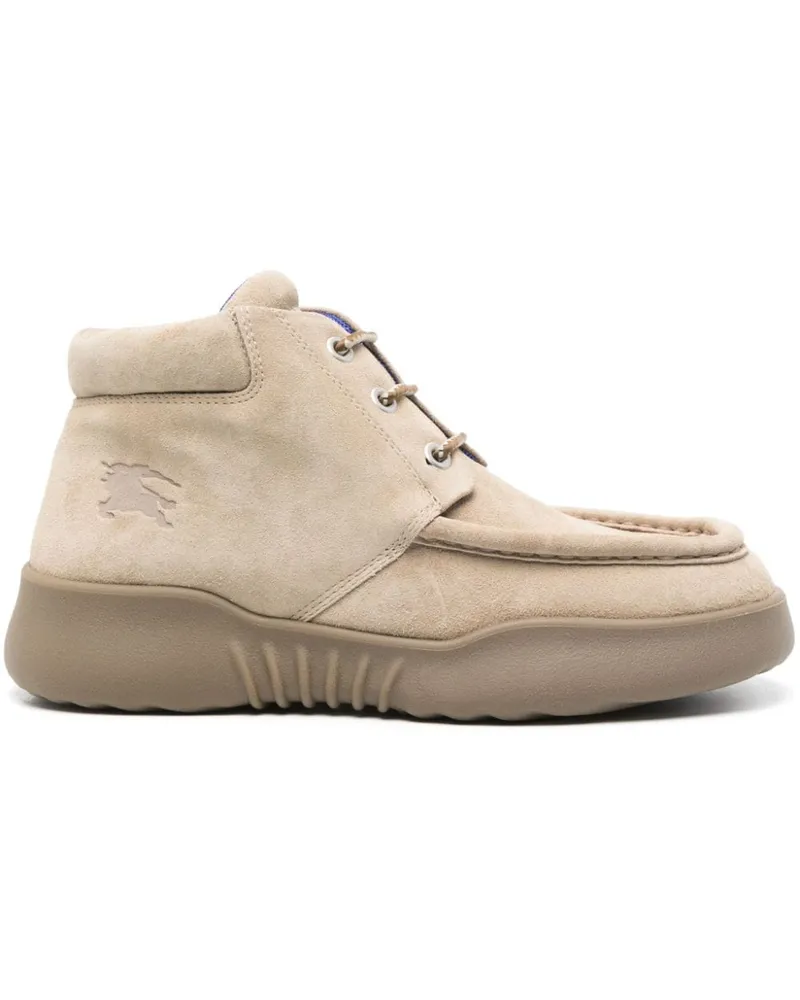 Burberry Log High Stiefel - Nude Nude