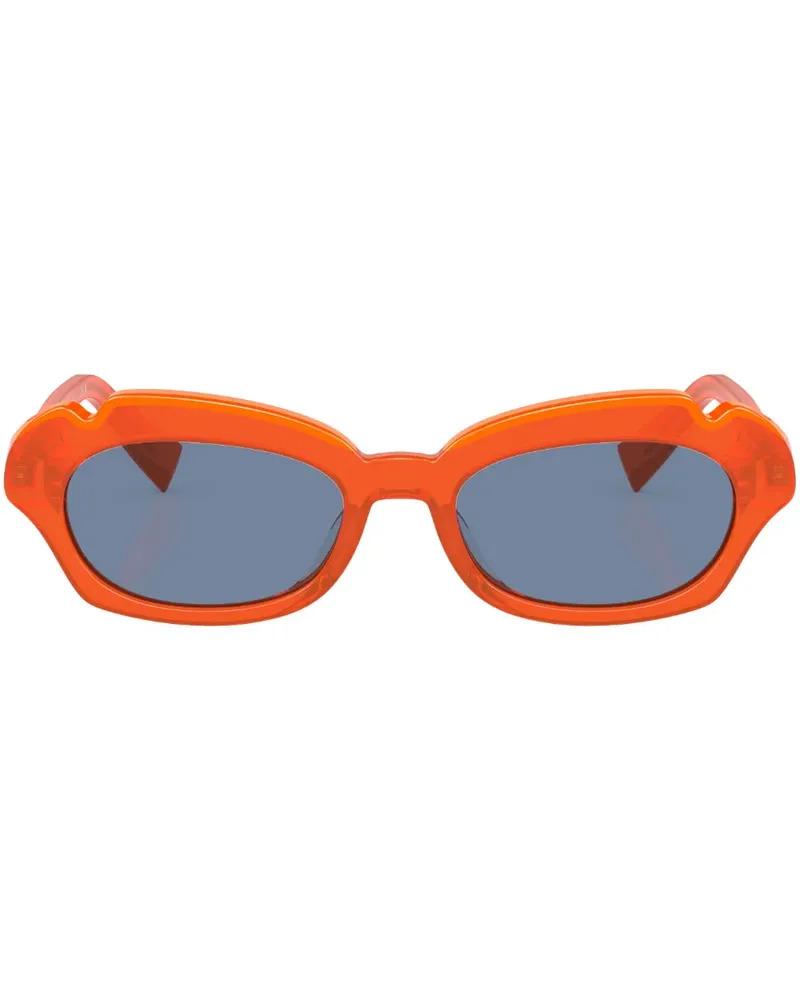 Alain Mikli Sonnenbrille mit rundem Gestell - Orange Orange