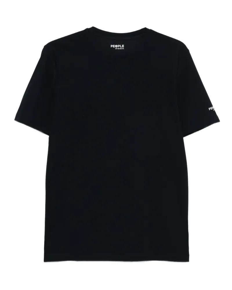 People of Shibuya logo-print T-shirt - Schwarz Schwarz