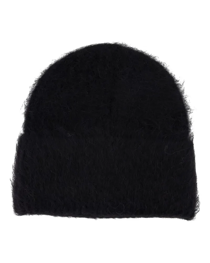 Totême alpaca knit beanie - Schwarz Schwarz
