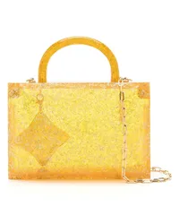 ESTILÉ Mini-Tasche mit transparentem Design Gelb