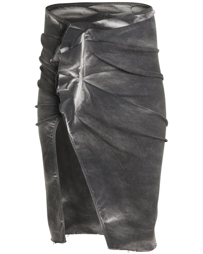DRKSHDW by Rick Owens EDFU Jeansrock mit Schlitz - Grau Grau