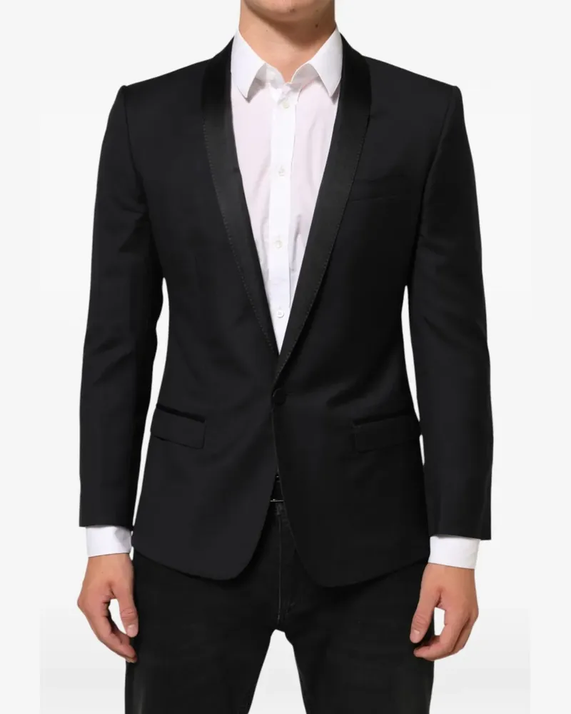 Dolce & Gabbana Smoking-Jacke mit Schalkragen - Schwarz Schwarz