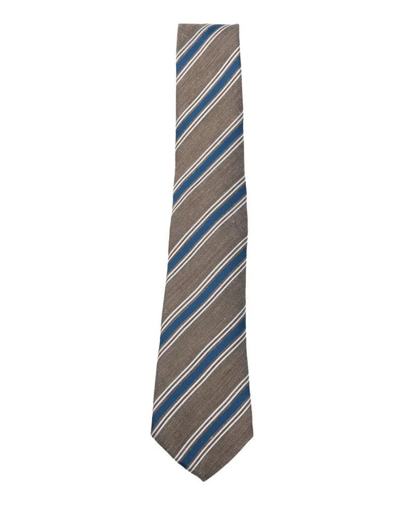 Canali striped tie - Grün Grün