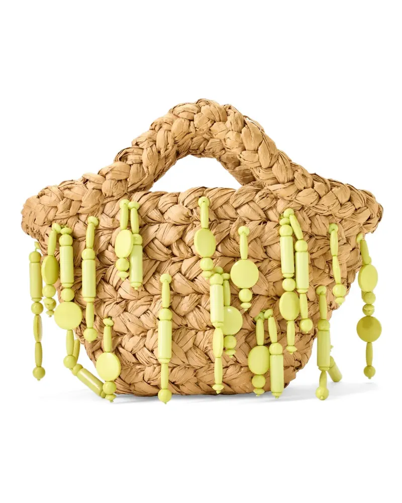 Simon Miller Shelly Tote Bag mit Perlen - Nude Nude