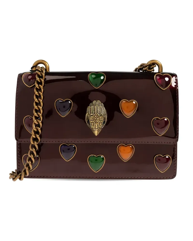 Kurt Geiger heart embellished shoulder bag - Braun Braun