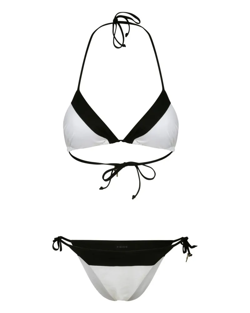 FISICO-Cristina Ferrari Zweifarbiger Bikini - Weiß Weiß