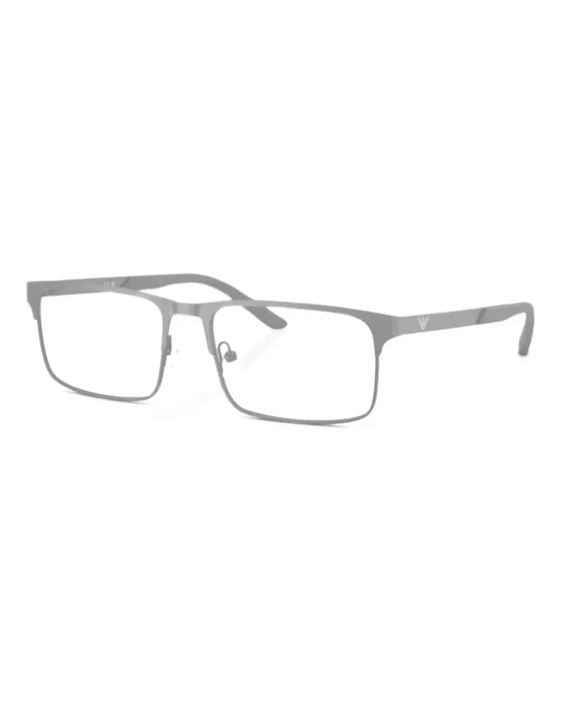 Emporio Armani rectangle-frame glasses - Grau Grau