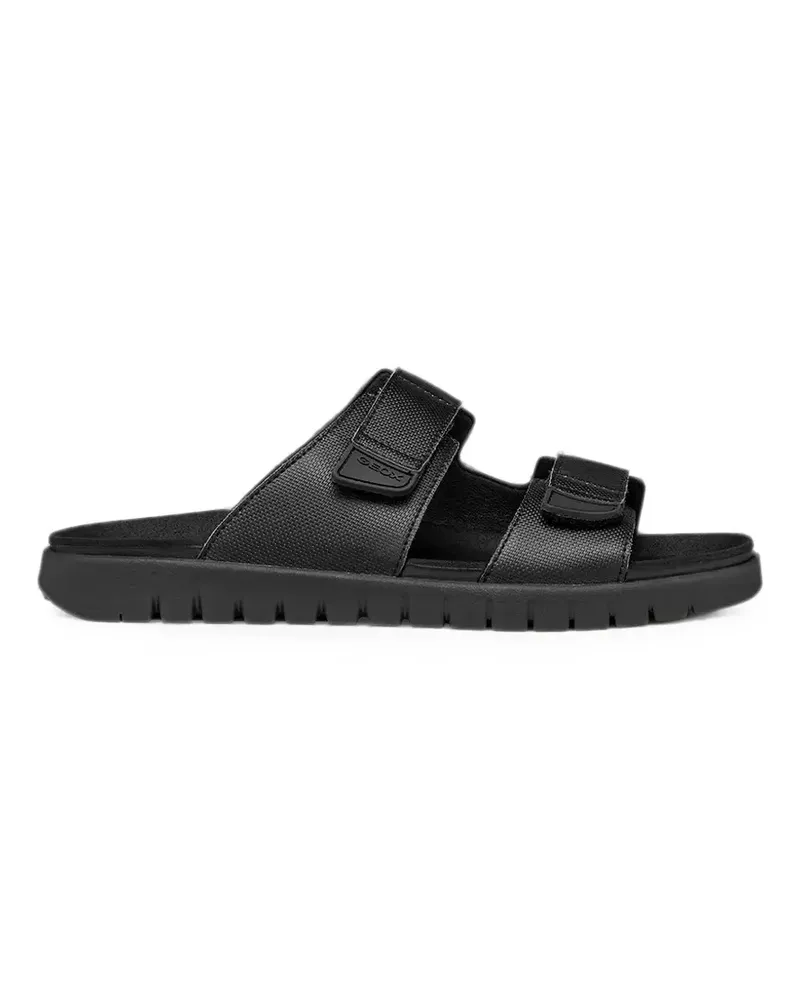 Geox touch-strap textured sandals - Schwarz Schwarz