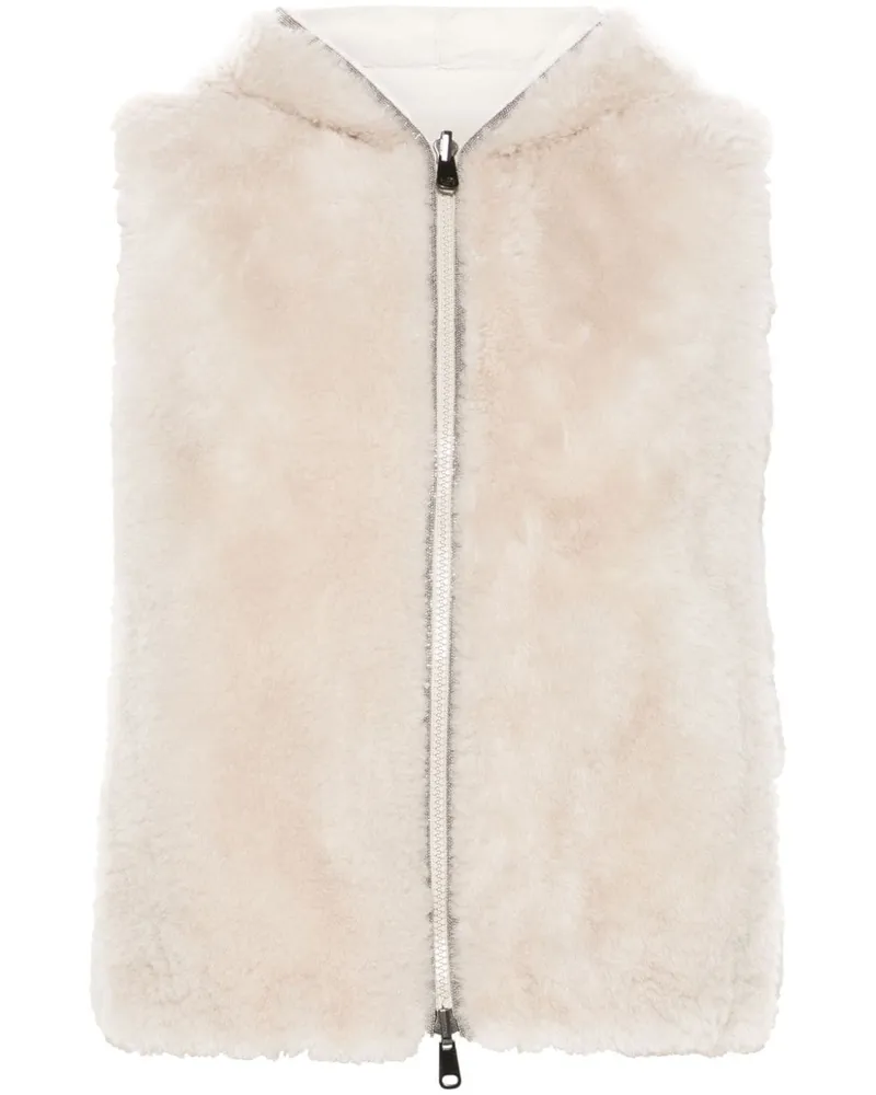 Brunello Cucinelli Gesteppte Weste - Nude Nude