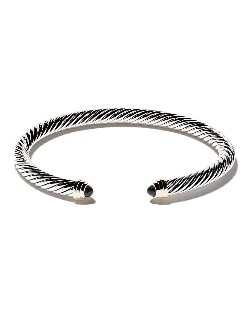 David Yurman 14kt Classic Cable Gelbgold- und Sterlingsilberarmband 5mm Silber