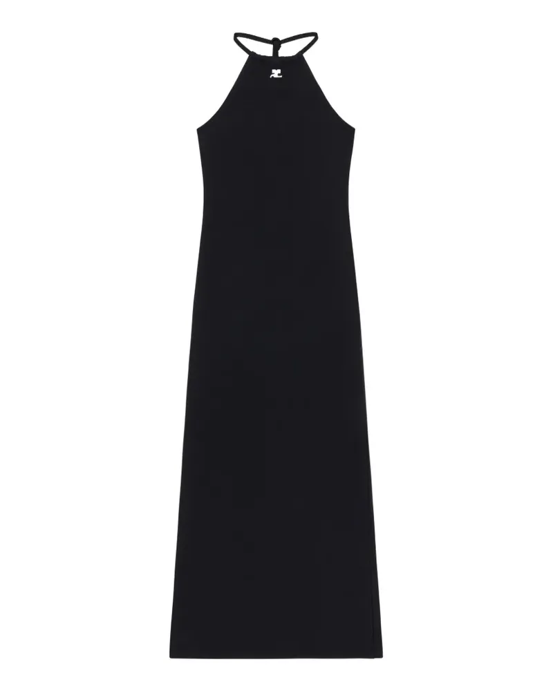 Courrèges Besticktes Neckholder-Midikleid - Schwarz Schwarz