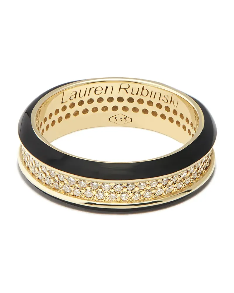 Lauren Rubinski 14kt Gelbgoldring mit Diamanten Gold
