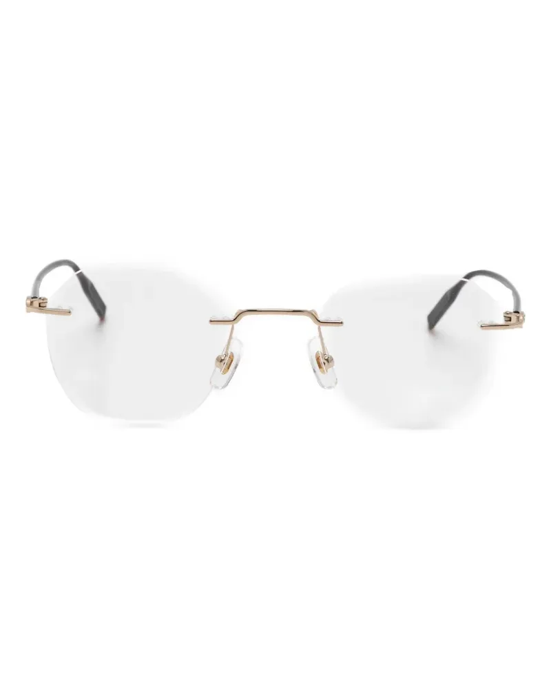 Montblanc Brille mit rundem Gestell - Braun Braun