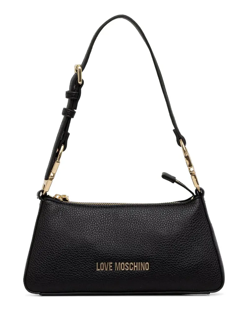 Moschino Schultertasche mit Logo - Schwarz Schwarz