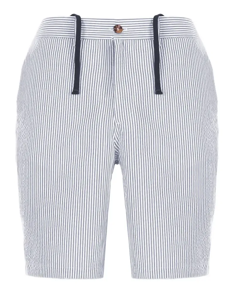 MC2 Saint Barth striped drawstring shorts - Blau Blau
