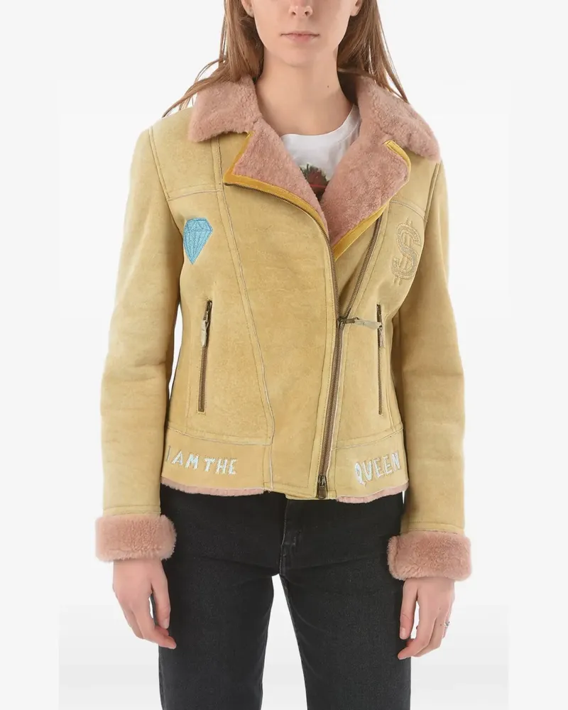 HISTORY REPEATS diamond-embroidered jacket - Nude Nude