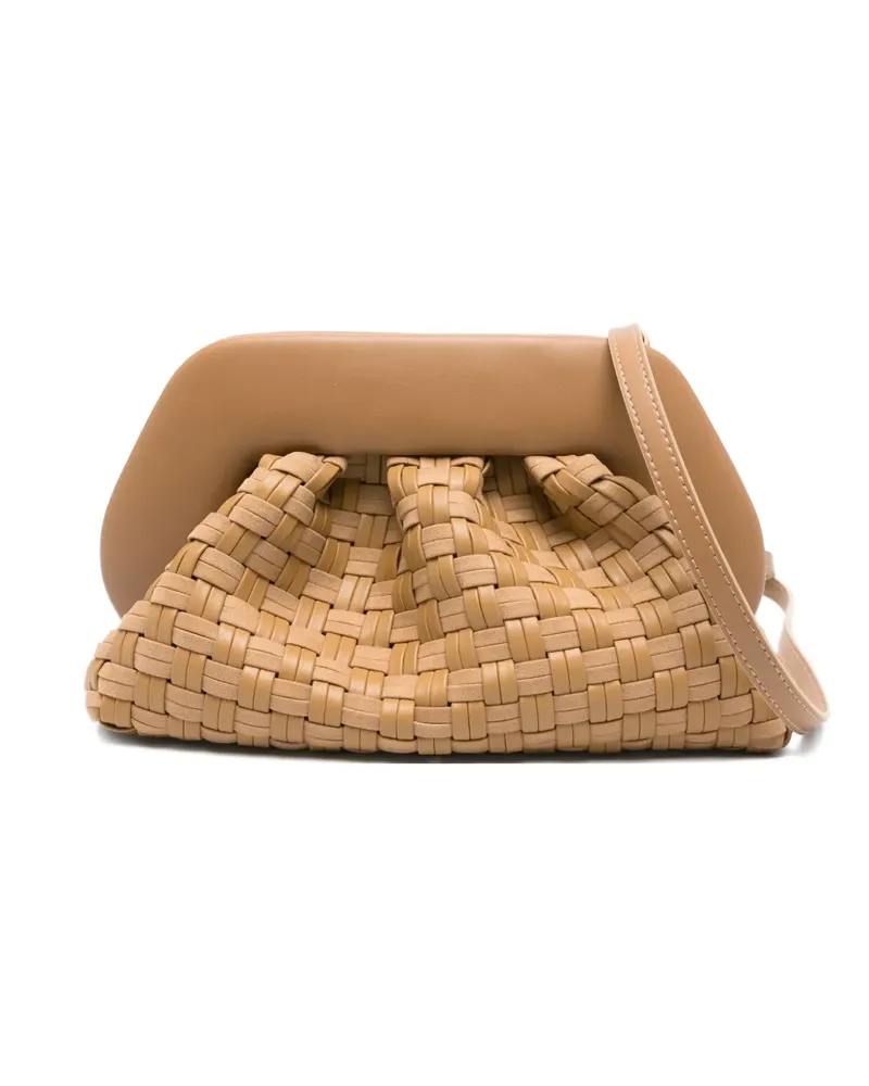 THEMOIRÈ Gewebte Clutch mit Raffungen - Braun Braun
