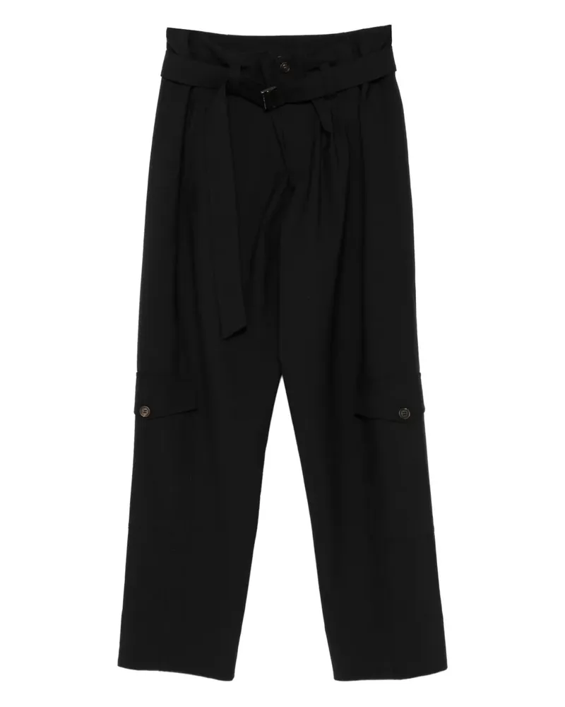Brunello Cucinelli Cargohose mit Gürtel - Schwarz Schwarz