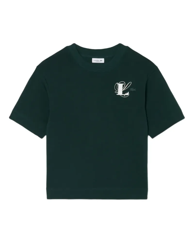 Lacoste T-Shirt im Oversized-Look mit Logo - Grün Grün