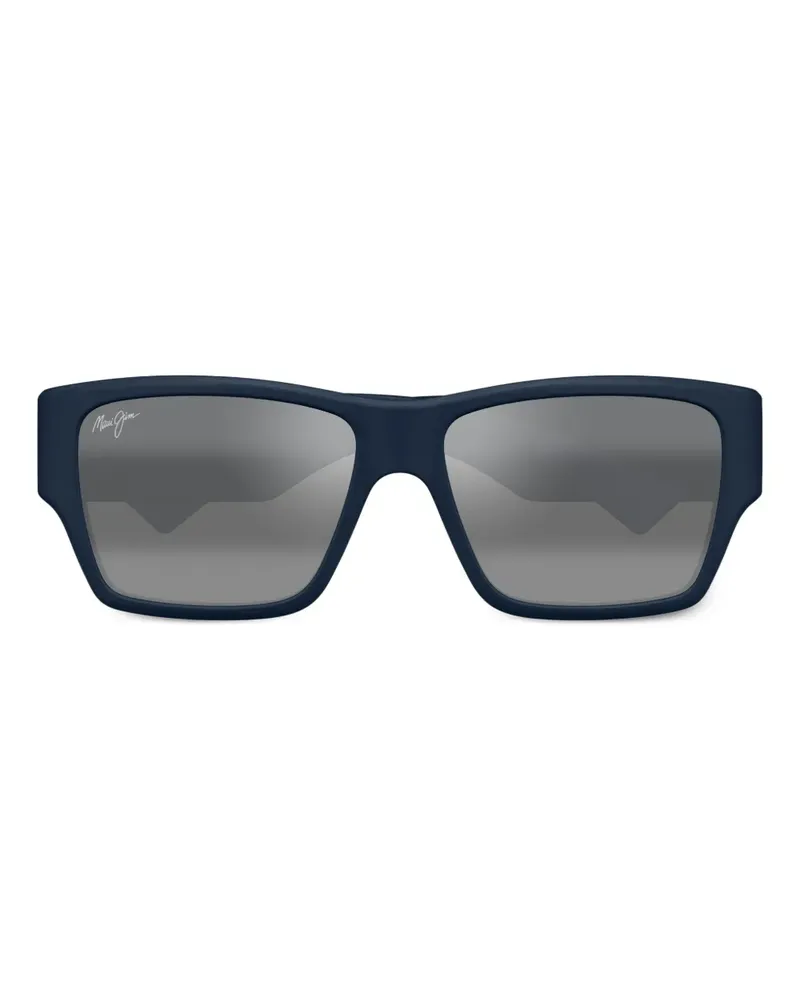 Maui Jim Sonnenbrille mit eckigem Gestell - Blau Blau