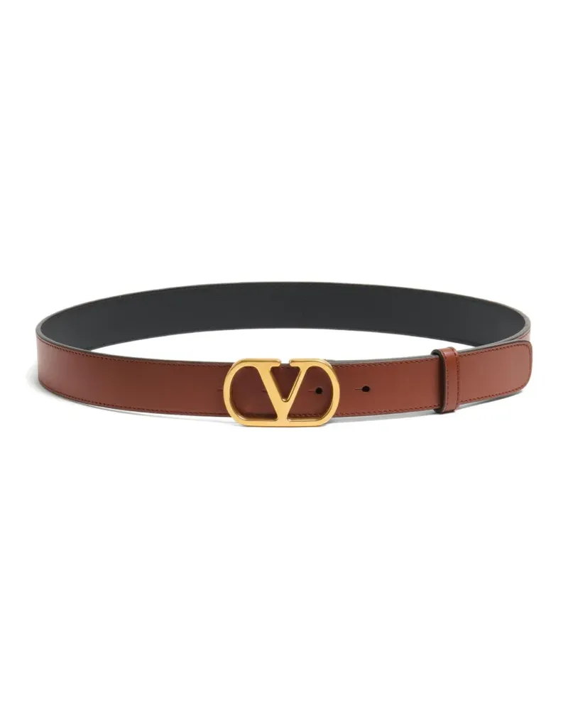 Valentino Garavani VLogo Signature Gürtel 30mm - Braun Braun