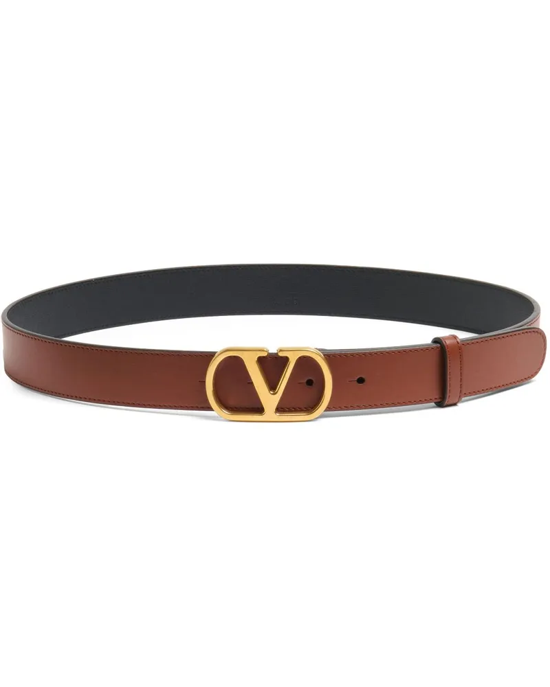 Valentino Garavani VLogo Signature Gürtel 30mm - Braun Braun