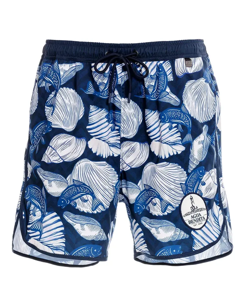 AGUA BENDITA Liam Badeshorts - Blau Blau