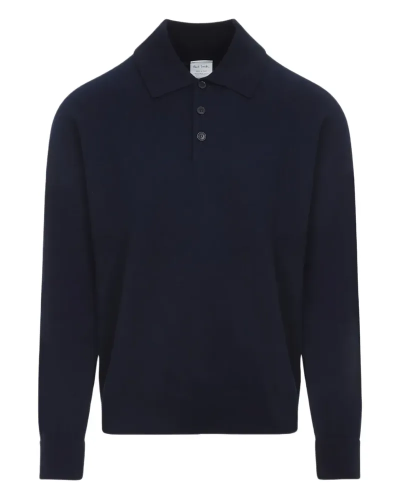 Paul Smith buttoned-collared polo shirt - Blau Blau