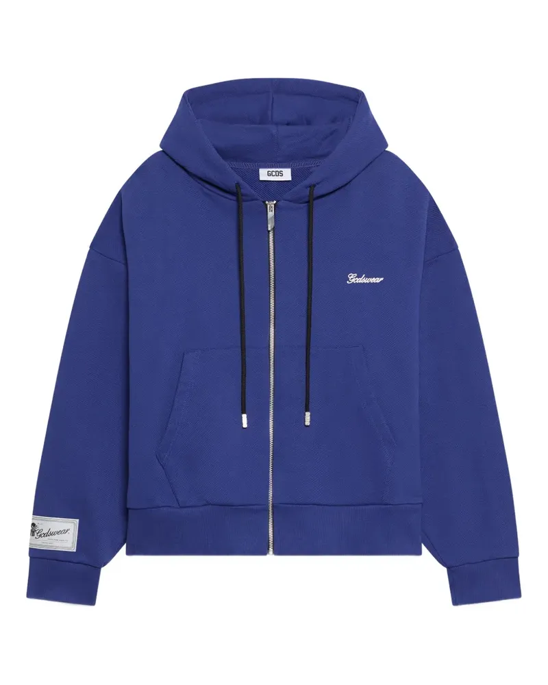 GCDS Kapuzenjacke mit Reißverschluss - Blau Blau