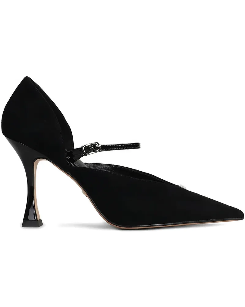 Lola Cruz Yuna Pumps mit spitzer Kappe 95mm - Schwarz Schwarz