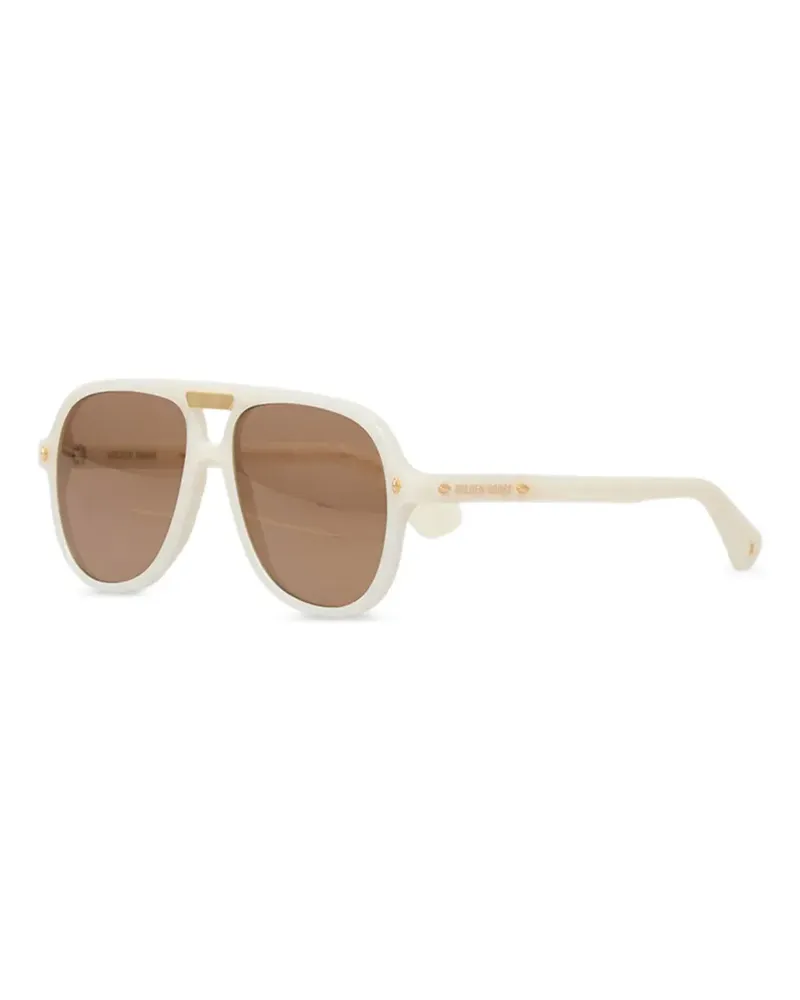Golden Goose Charlie pilot-frame sunglasses - Weiß Weiß