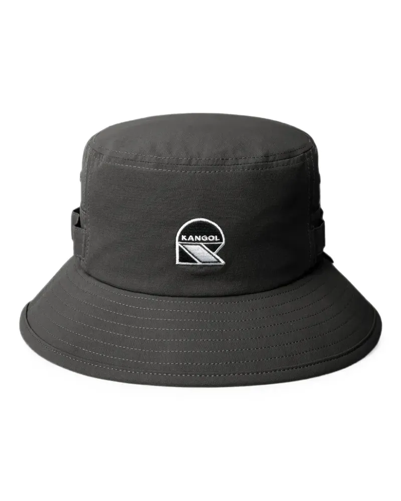 Kangol Fischerhut mit Logo-Patch - Schwarz Schwarz