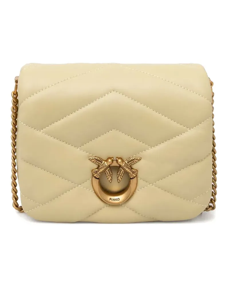 Pinko Love Click Schultertasche - Gelb Gelb