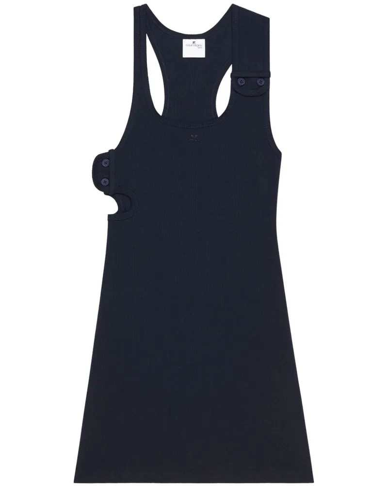 Courrèges 90s Minikleid - Blau Blau