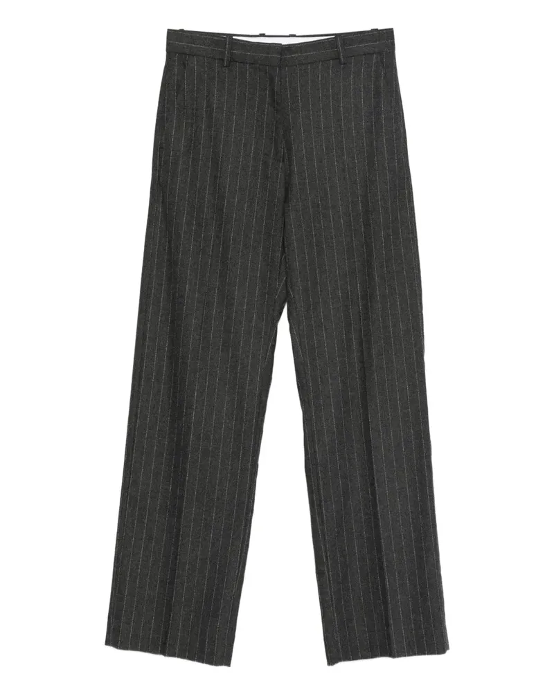House of Dagmar Hose mit Nadelstreifen - Grau Grau