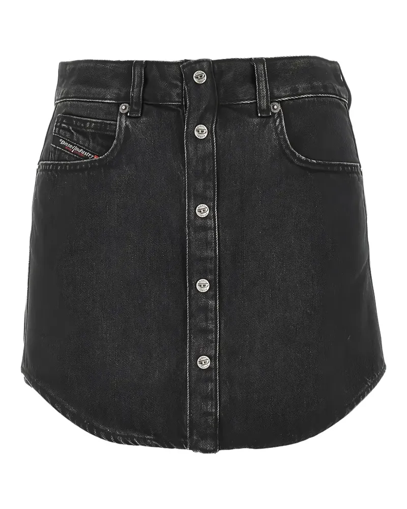Diesel buttoned denim skirt - Schwarz Schwarz