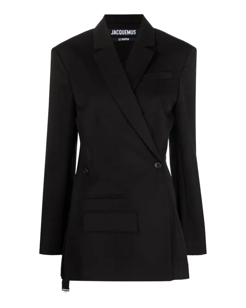 Jacquemus Doppelreihiger The Tibau Blazer - Schwarz Schwarz