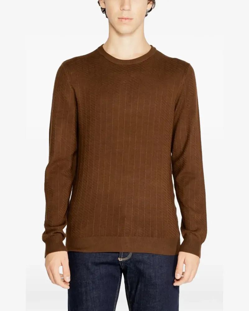 Antony Morato ribbed-knit sweater - Braun Braun