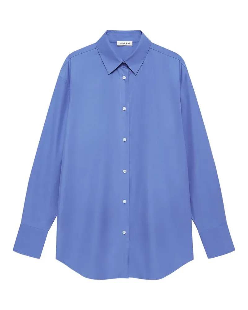 Anine Bing Plaza shirt - lavanda blue - Blau Blau