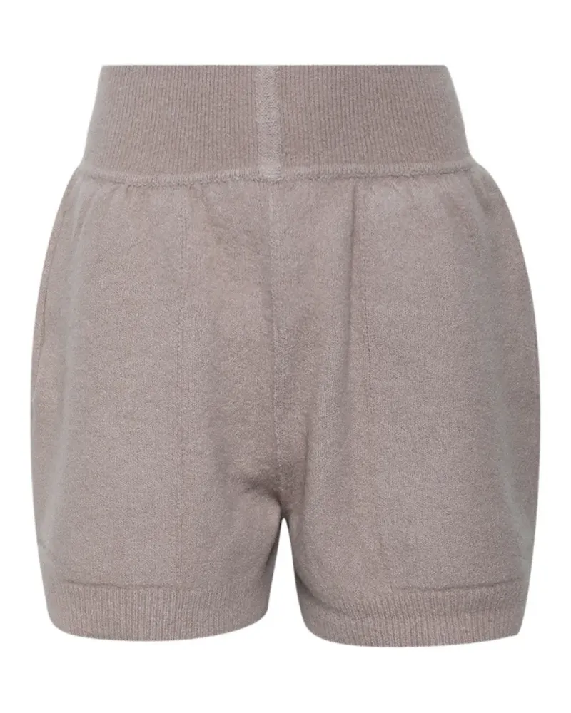 Rick Owens fine-knit cashmere-blend shorts - Nude Nude