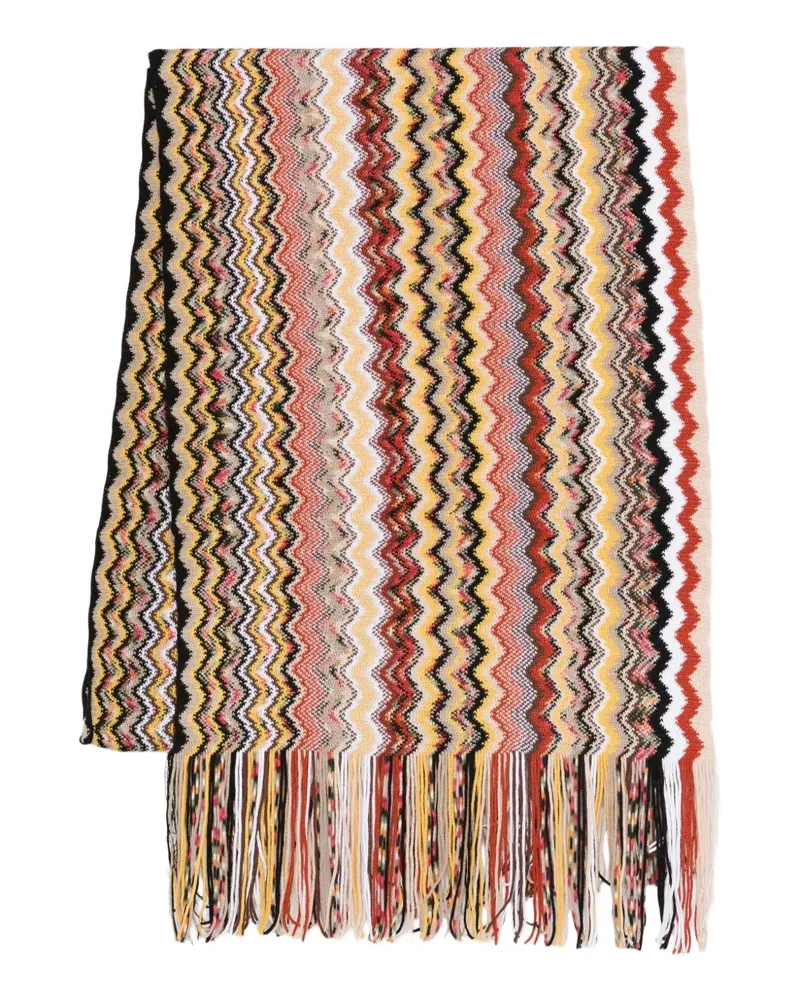 Missoni Schal mit Zickzackmuster - Nude Nude