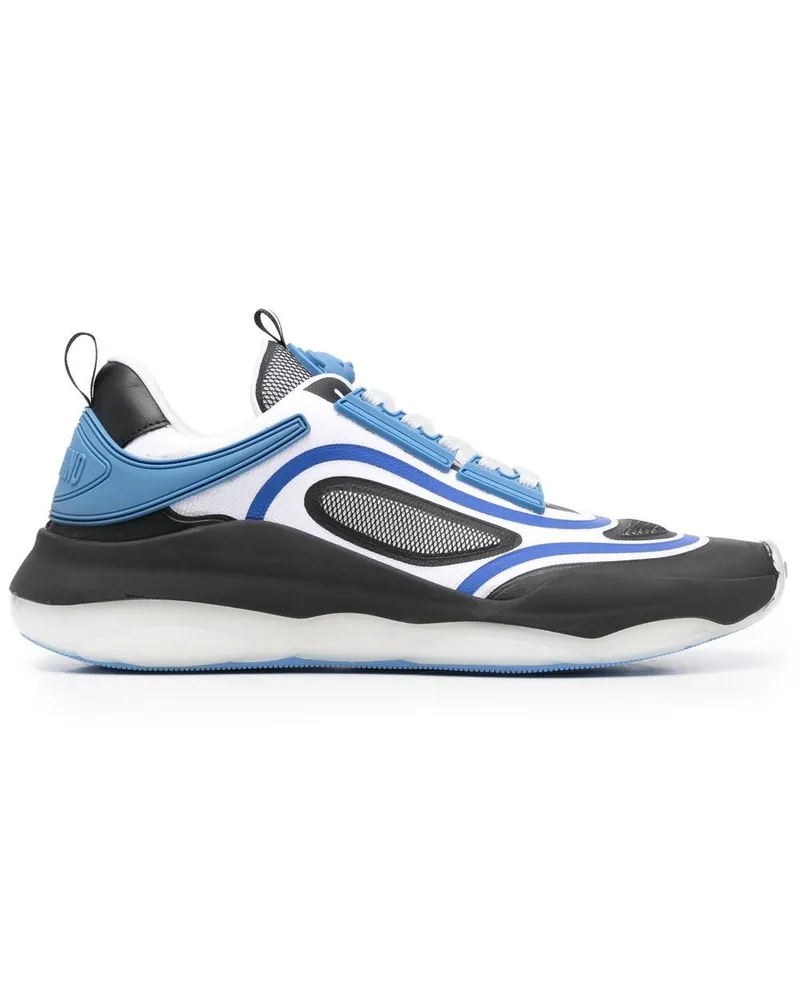 Moschino Sneakers mit Kontrasteinsätzen - Schwarz Schwarz