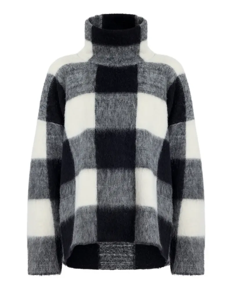 Proenza Schouler Oberteil mit Stehkragen - Schwarz Schwarz