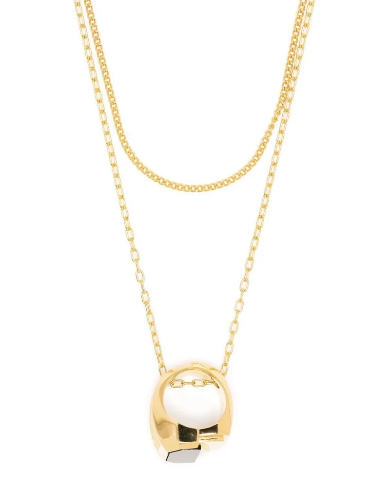 AMBUSH Misfit Halskette mit Ring - Gold Gold