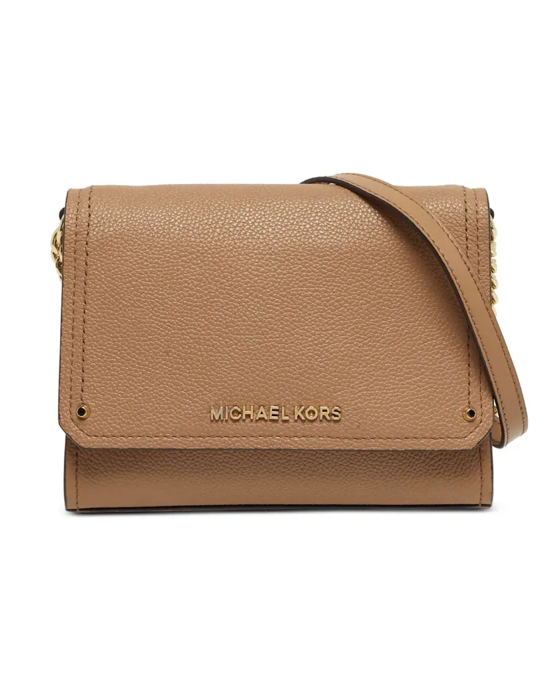 Michael Kors Hayes chain clutch bag - Nude Nude
