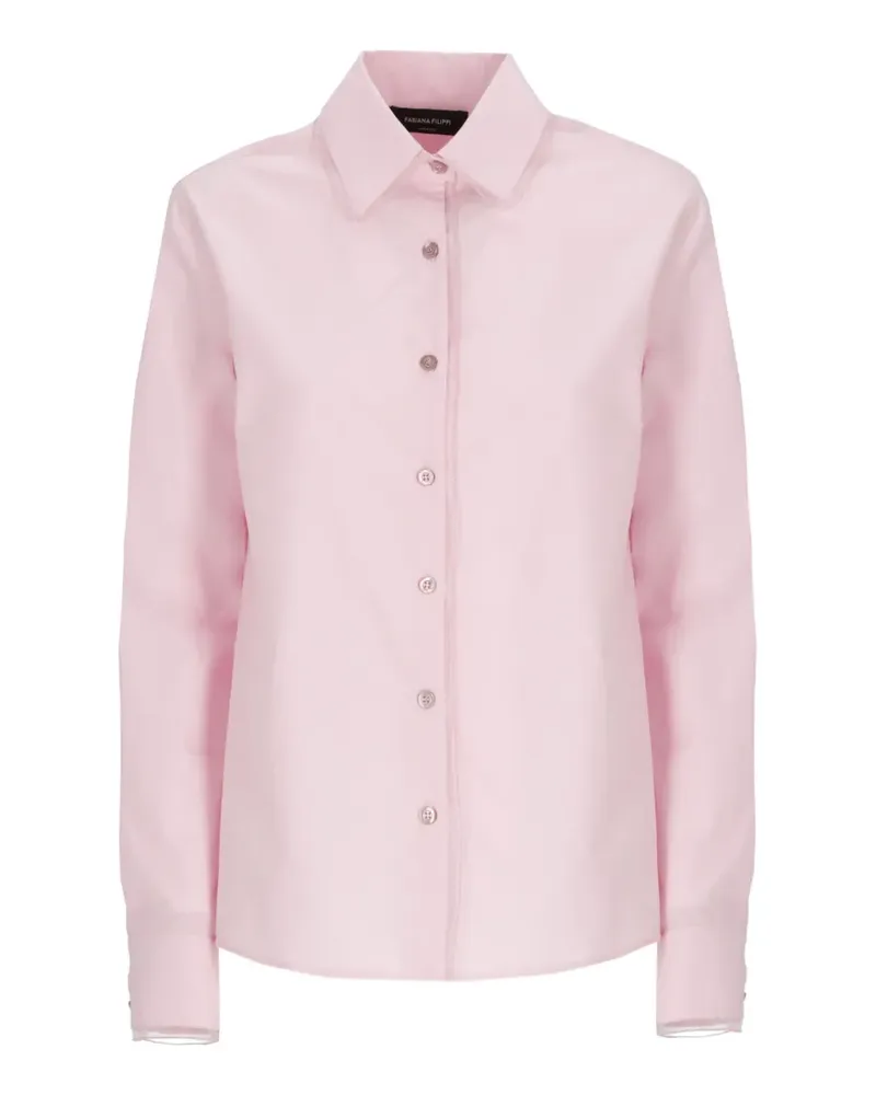 Fabiana Filippi long-sleeved poplin shirt - Rosa Rosa